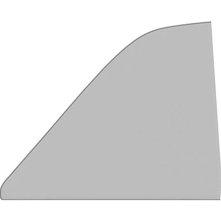 QG2339Y 1961-64 Buick, Cadillac, Chevy, Olds, Pontiac Convertible, Quarter Window Glass, RH or LH, Custom Gray Tint
