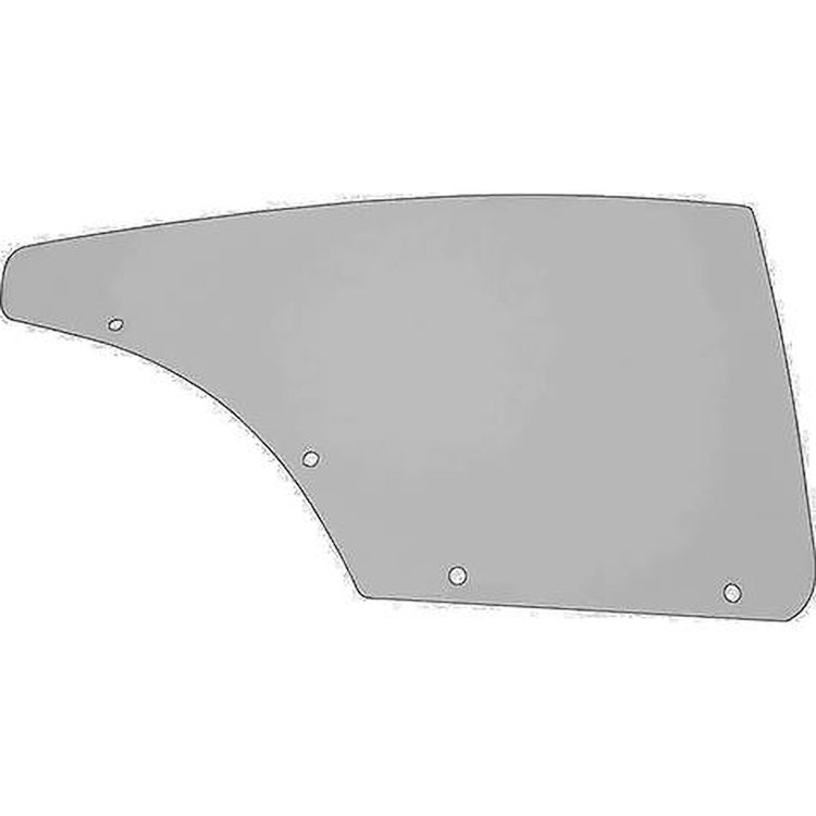 QG3821Y 1967-68 Impala Fast Back, Olds 88 2-Door Hardtop, Quarter Glass, Custom Gray Tint, RH
