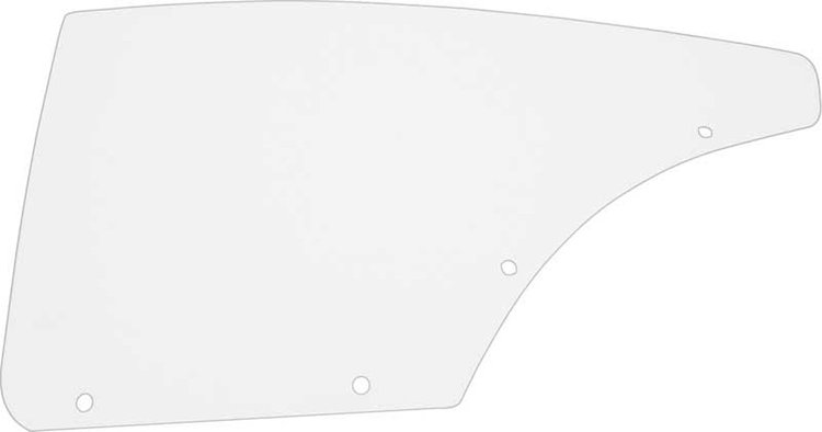 QG3822C Quarter Glass for 1967-68 Impala Fast Back/88 [Clear]