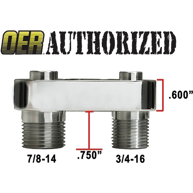 R045010 Sanden SD-7B10/7176 Peanut Style Compressor Discharge Adapter Fitting, Straight/#10/O-Ring