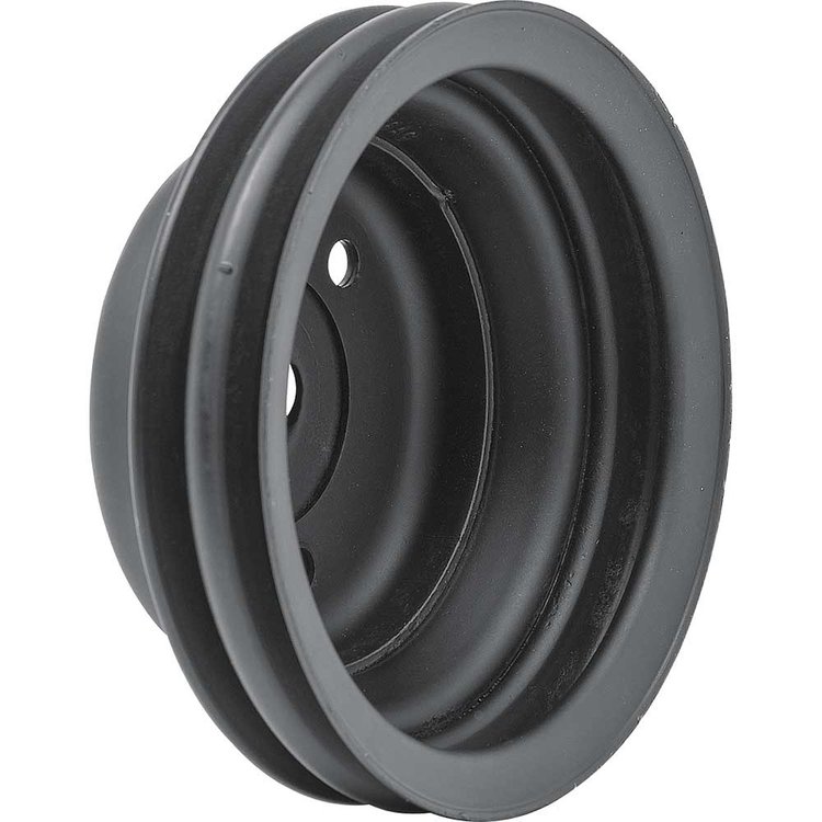 R1055 1969-85 Chevrolet, Crankshaft Pulley, w/o AC, Small Block, Long Water Pump, 2-Groove, 3956666