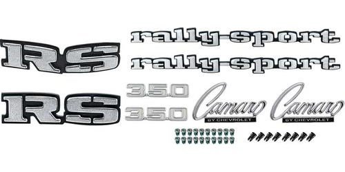 R1084 1969 Camaro Rally Sport; Exterior Emblem Kit; with 350