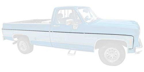 R1098 1973-80 Chevrolet, GMC Pickup; Upper Body Side Molding Set; Short Bed; 8 Piece