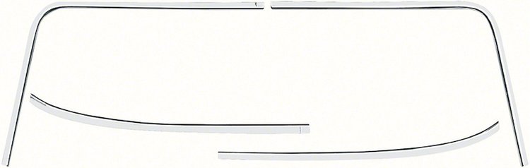Chevy II/Nova 2-Door Front Windshield Moldings