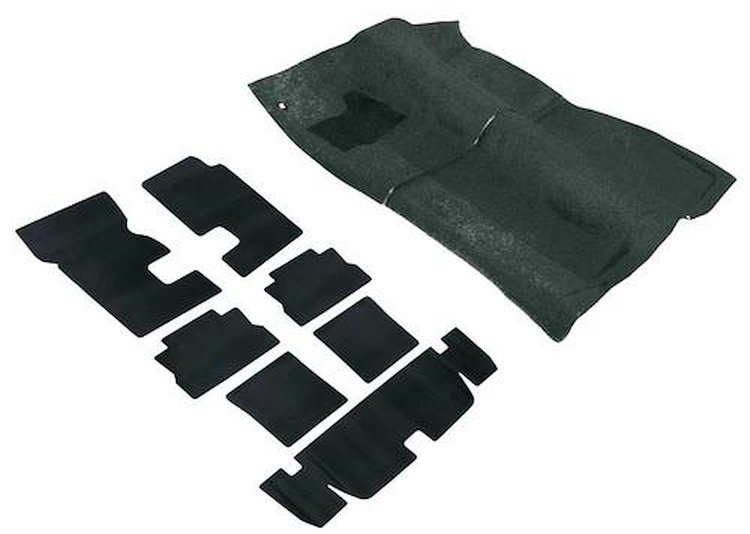 R2013 Molded Carpet And Underlay Set 1969 Camaro, Firebird; Dark Green