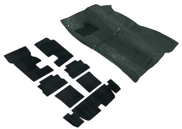 R2113 Molded Carpet And Underlay Set 1973 Camaro/Firebird; With Automatic Transmission; Dark Green