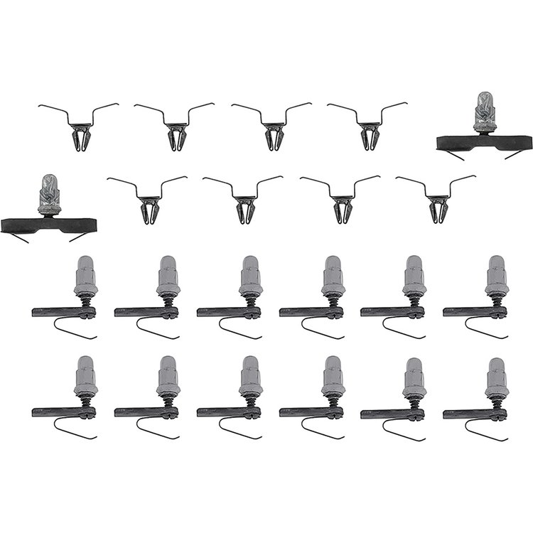 R2554 Quarter Panel Peak Molding Clip Set for 1965 Nova SS