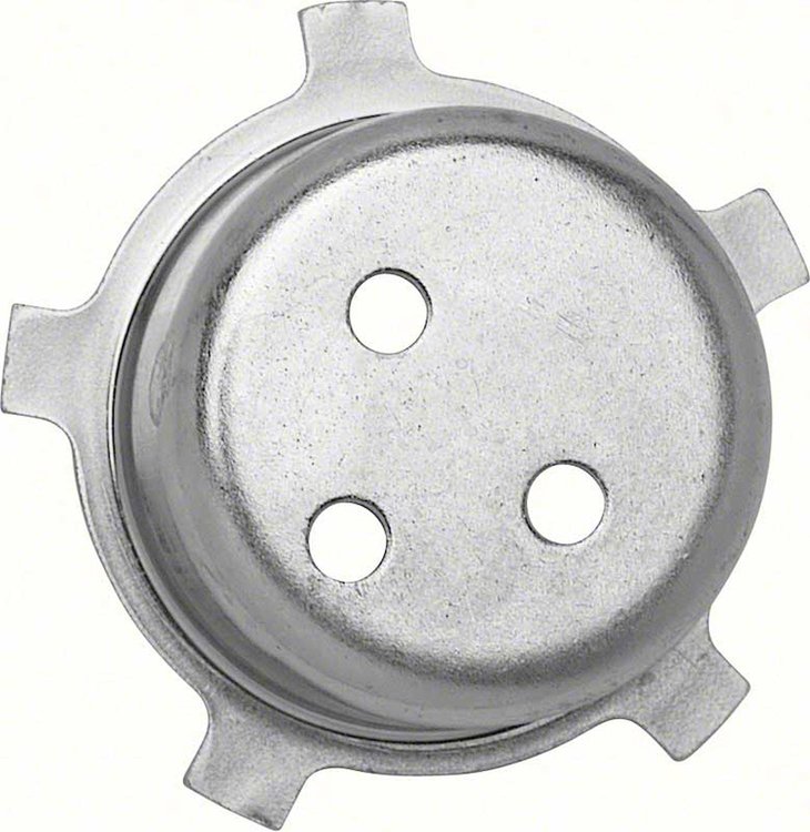 R2567 SS Wheel Ornament Retainer Set 1969-70; 4 Piece Set