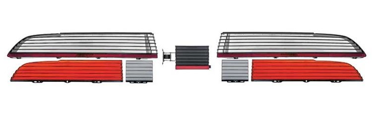 R278142 1979-81 Pontiac Trans Am; Tail Lamp and Fuel Door Assembly Kit; For Models without Firebird Emblem