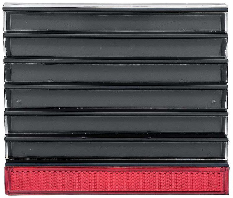 R278145 1979-81 Firebird Fuel Door; with Reflector; Smoke; For Models without Firebird Emblem