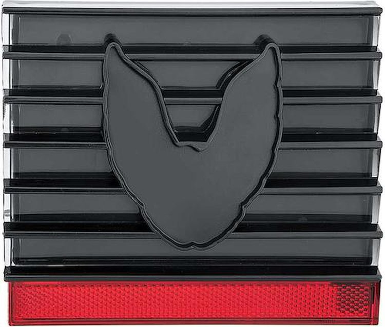 R278146 1979-81 Trans Am Fuel Door; with Reflector; Smoke; with Emblem Recess