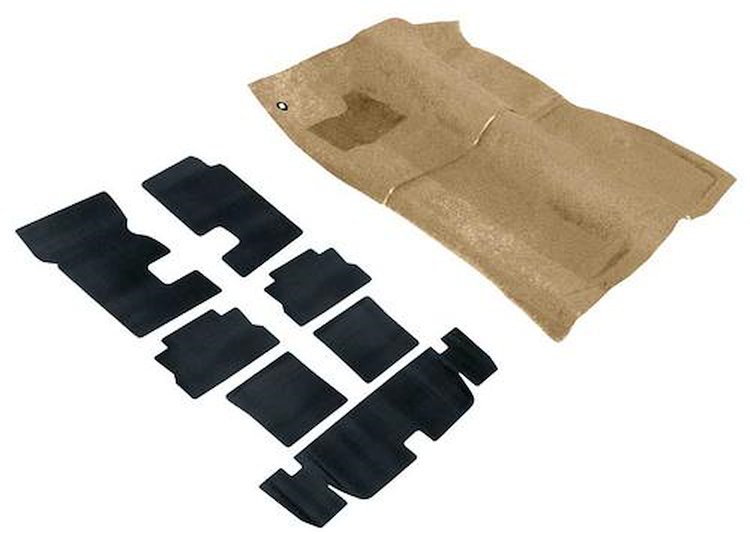 R2967 Passenger And Hatch Area Carpet And Underlay Set 1982-89, 91 F-Body Medium Doeskin Cut Pile