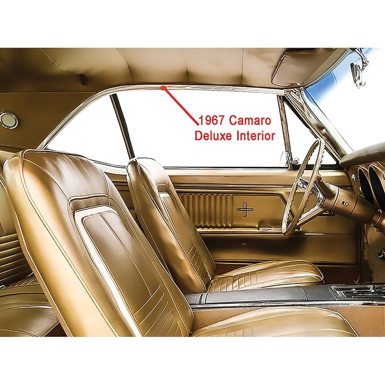 R341 1967 Camaro, Firebird, Interior Headliner Molding Kit, Deluxe Interior, 6-Pieces