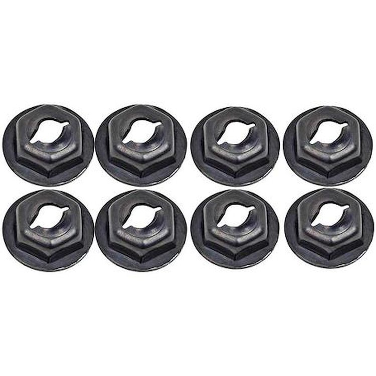 R401 Speed Nut-for 1/8" Stud-Self Threading-8 Piece Set-with Rubber Pad