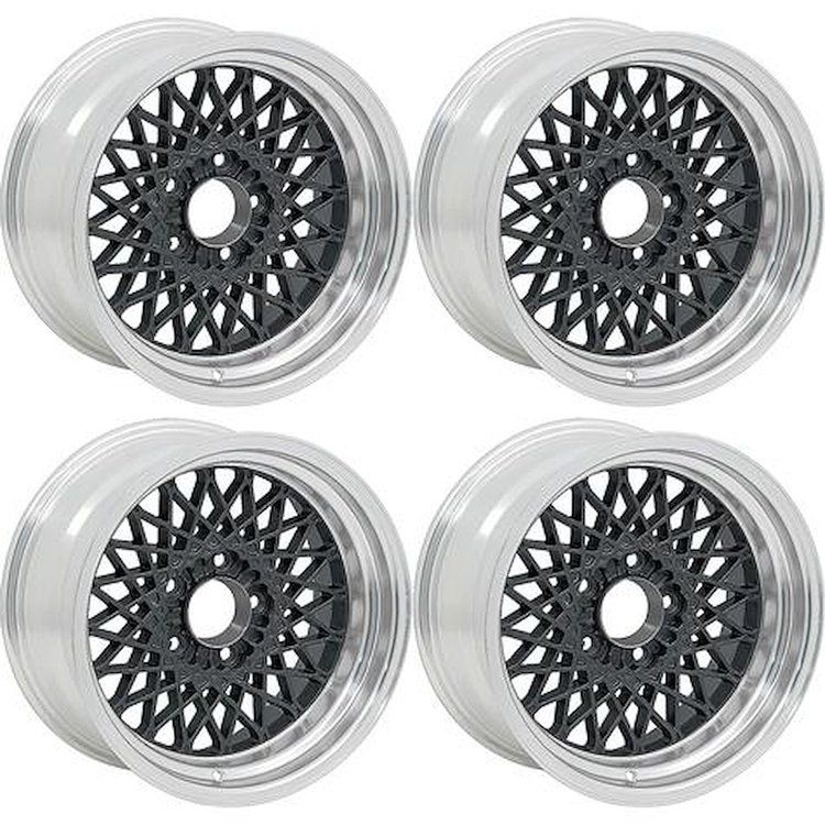 R4409 1982-92 Camaro, Firebird; GTA Alloy Wheel Set; 17 in. x 9 in.; Black