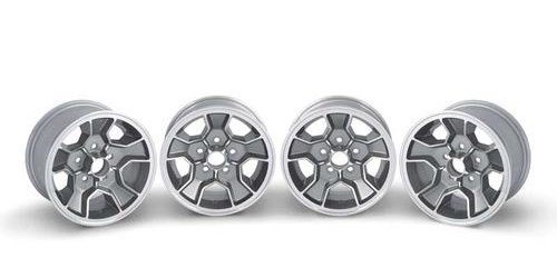 R4421 Aluminum Wheel Z28 N90 Style 14" X 7" 5 x 4-3/4" Bolt Pattern 4-1/4" Backspace; Set Of 4