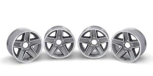 R4423 Aluminum Wheel 1982-87 Camaro Z28 N90 15" x 7" 5 x 4-3/4" Bolt Pattern 4-1/4" Backspace; Set Of 4