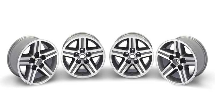 R4425 Aluminum Wheel 16" x 8" IROC-Z Style 5 x 4-3/4" Bolt Pattern Staggered Backspace; Set Of 4