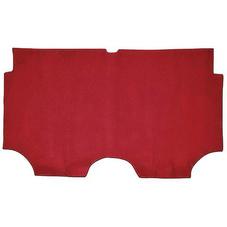 R443402 1966-67 Chevrolet Impala; Coupe Trunk Mat Carpet w/ Pad; Loop; Red