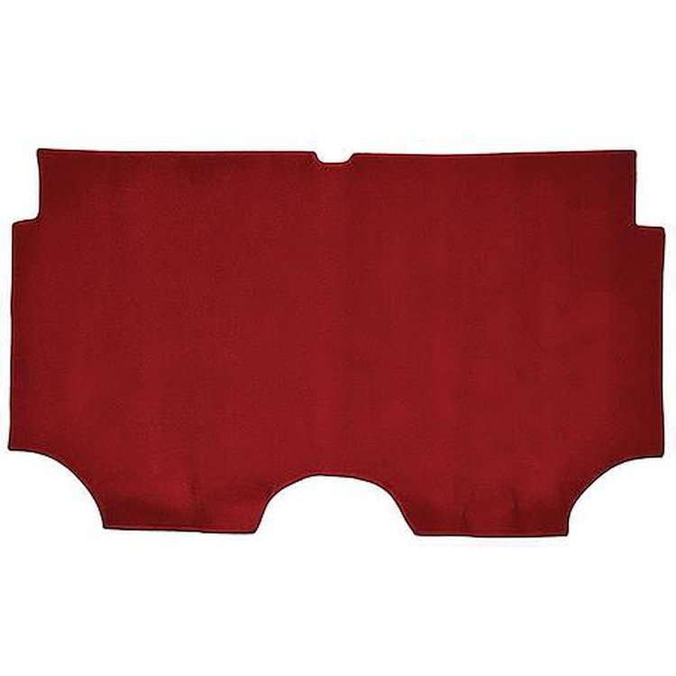 R443449 1966-67 Chevrolet Impala; Coupe Trunk Mat Carpet w/ Pad; Loop; Medium Red