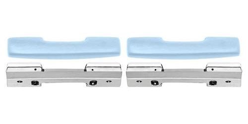 R4803 Standard Front Arm Rest Kit; 1965-67 Nova, 1967 Camaro; Light Blue