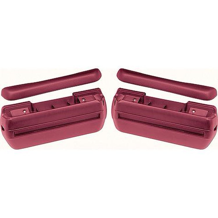R4902 Front Arm Rest Kit 1968-72 Standard Red
