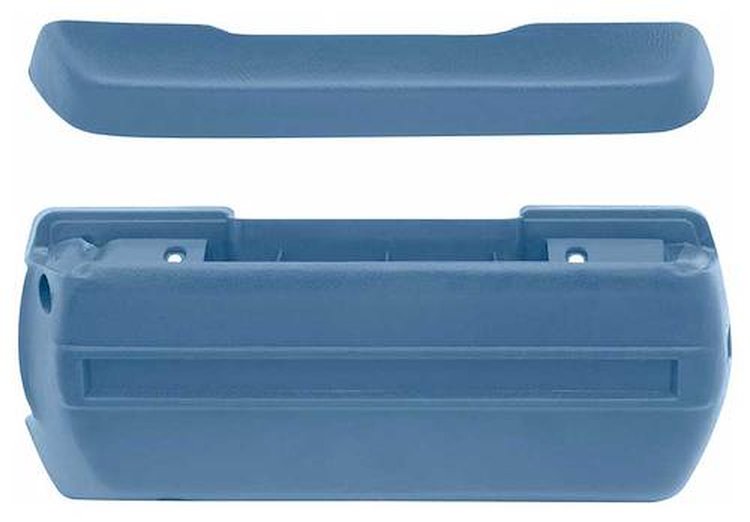 R4908 Front Arm Rest Kit 1968-74 Standard Medium Blue