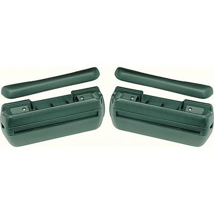 R4913 Front Arm Rest Kit 1968-72 Standard Dark Green