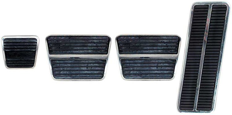 R5008 Pedal Pad Kit Manual Transmission-1969-74 GM; Without Disc Brakes Emblem-8 Piece