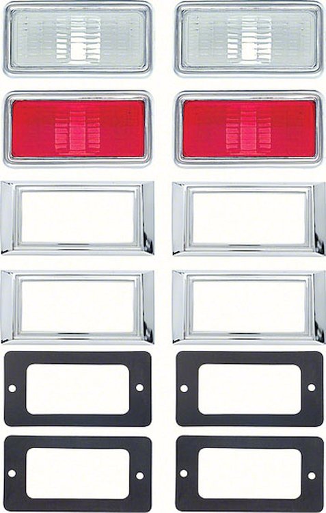 Side Marker Lamp Kit 1968 Chevy Camaro, Nova & Impala Wagon
