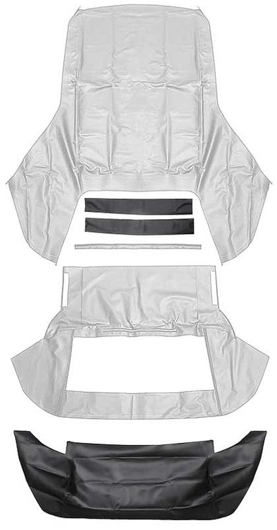 R503110 Cvt Top Kit Wht W/Blk Well Pl