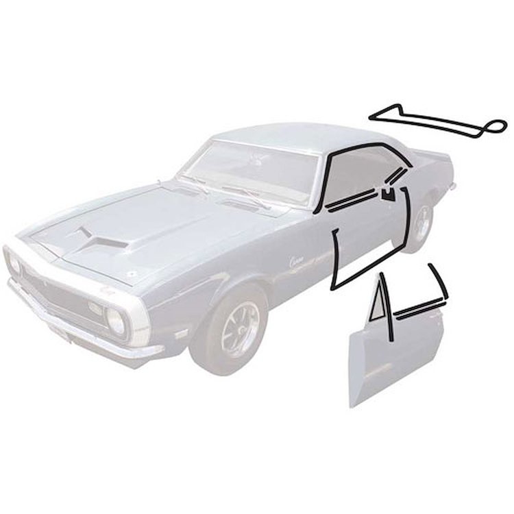 Door & Trunk Weatherstrip Kit 1968 Camaro Coupe