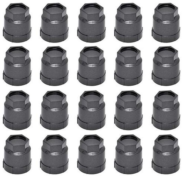 R5142 Lug Nuts Caps-1982-92/95-99 Lug Nut Caps-Dark Gray