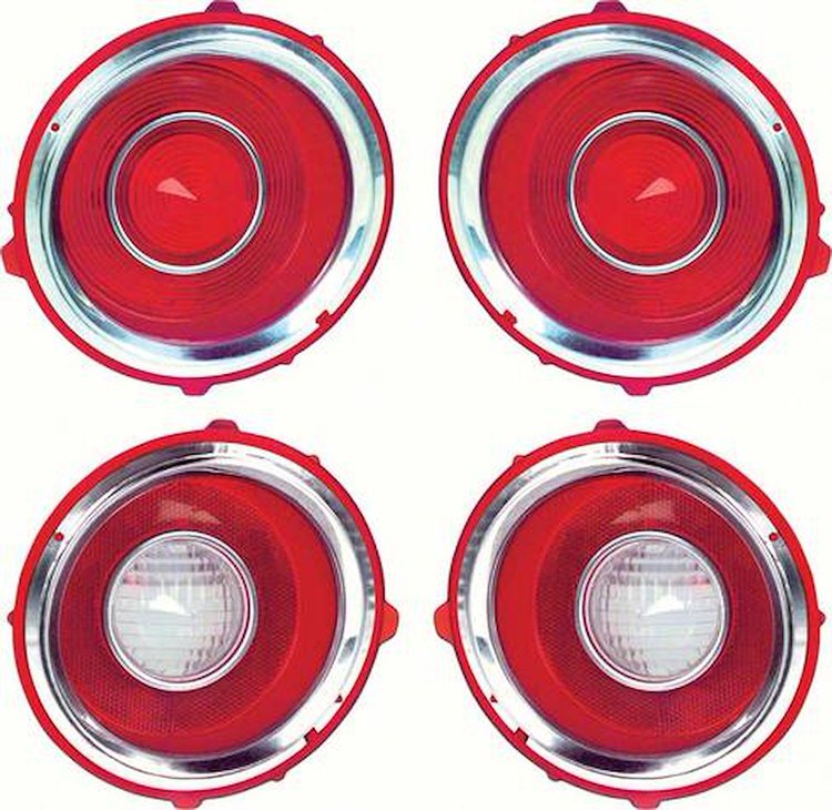 Tail Lamp Lens Set 1970-1971 Chevy Camaro RS