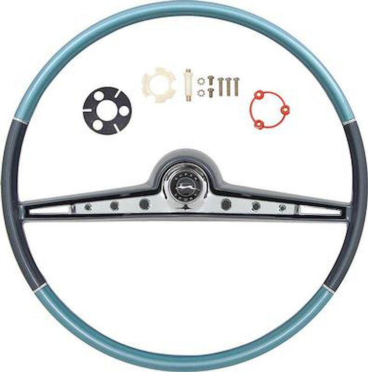 R62013 1962 Impala; Steering Wheel Kit ; Two Tone Blue