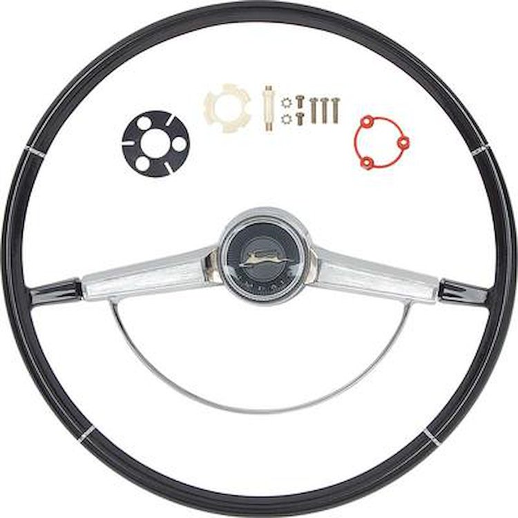 R65001 Steering Wheel Kit 1965 Impala; Black