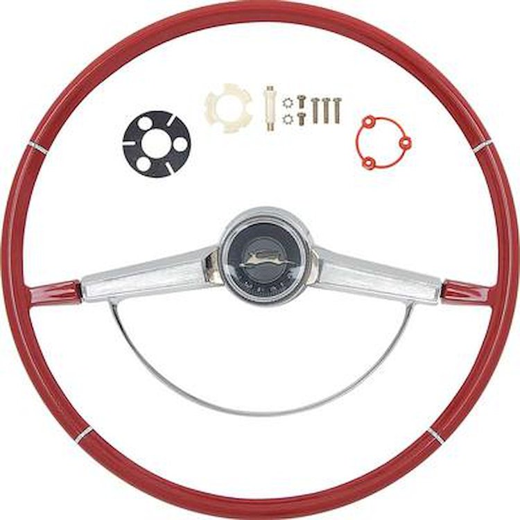 R65002 Steering Wheel Kit 1965 Impala; Red