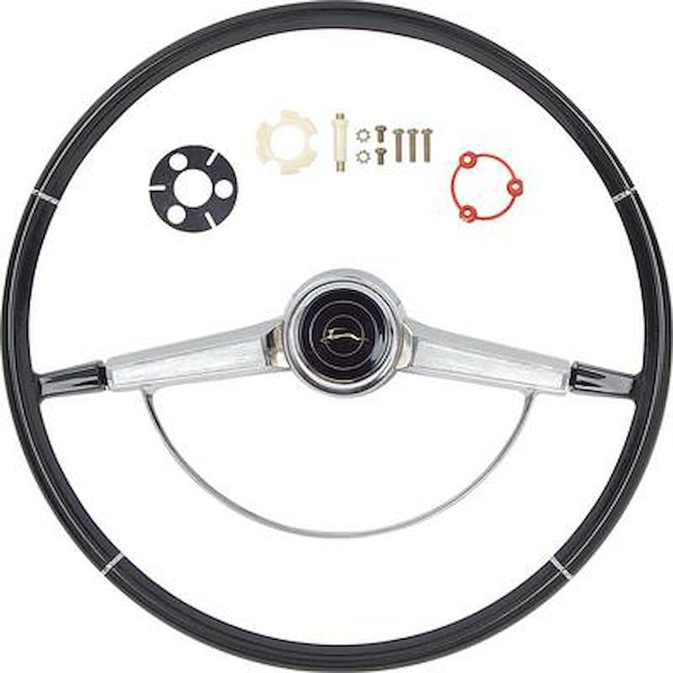 R66001 Steering Wheel Kit 1966 Impala; Black