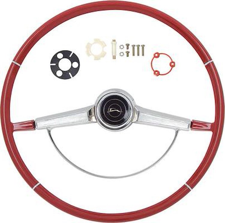 R66002 Steering Wheel Kit 1966 Impala; Red