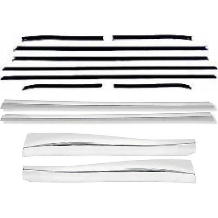 R685 Outer Door/Quarter Reveal Molding Kit-1968 Camaro; w/OE Windowfelt Set; Standard; Convertible