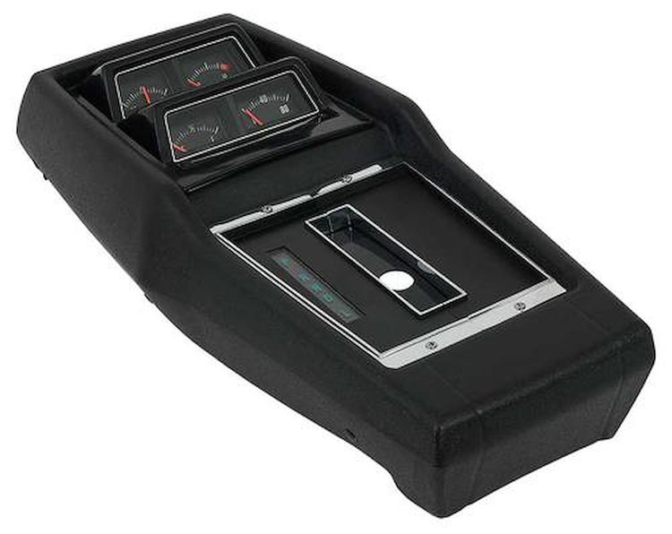 R687202 1968-72 Chevy II Nova; Console Assembly; AT, Powerglide; with Console Gauges