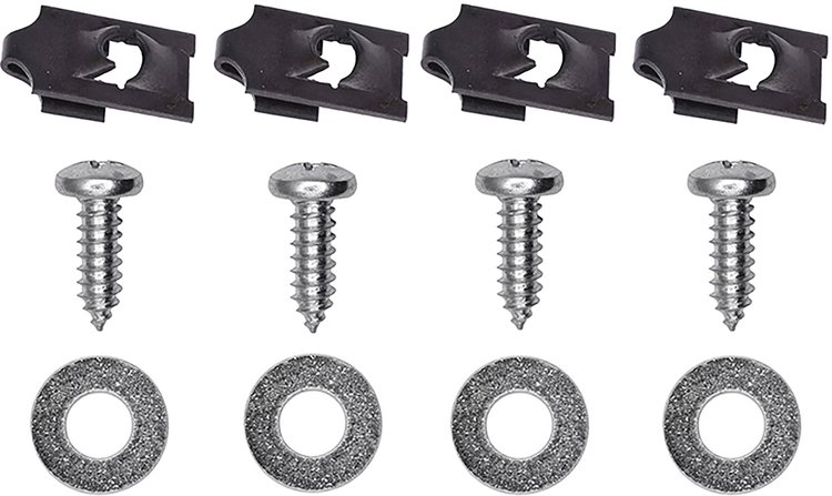 Tailgate Band (Molding) Hardware Set for 1975-91 GM Truck