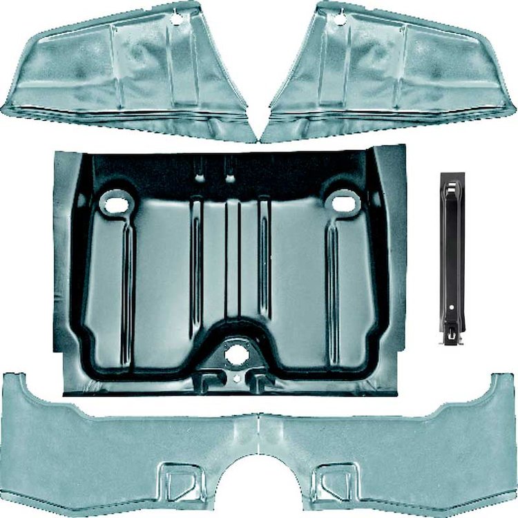 R8501 1967-68 Camaro/Firebird Deluxe Trunk Sheet Metal Floor Pan Kit w/ Reinforcements