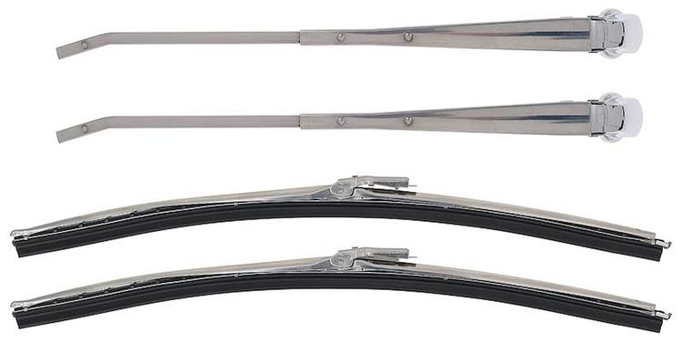 R867 Windshield Wiper Arm And Blade Set for 1967-69 Chevy Camaro, Pontiac Firebird Convertible