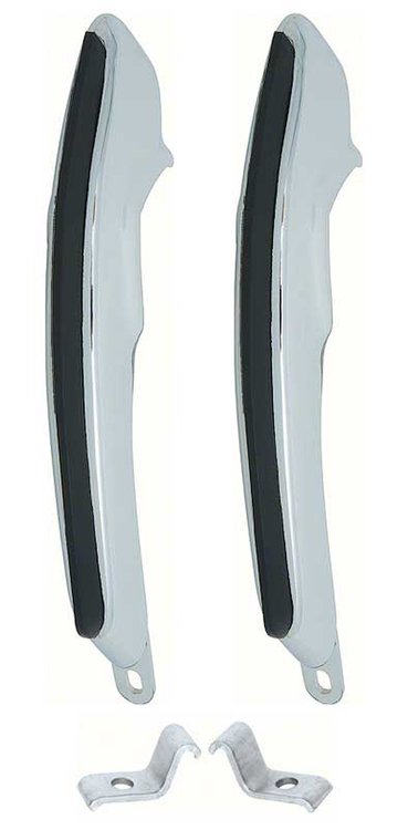 R9908 1969 Camaro; Deluxe Bumper Guards; Rear; Pair With Brackets