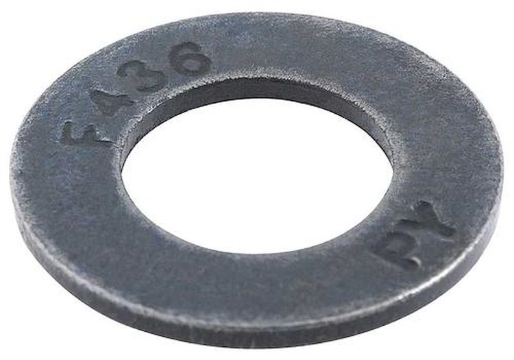 RL2 F436 Washer; 7/16"; Heat-Treated; Domestic; Hardened