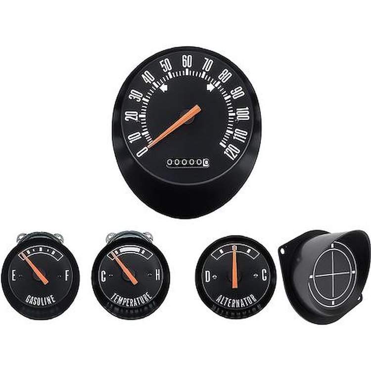 RM4121 1970 Challenger, Standard Dash Gauges, w/out Clock