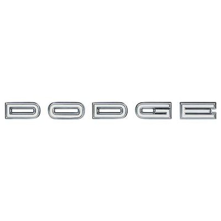 DODGE Tail Panel Emblem Letters 1968 Dodge Coronet (Except Wagon)