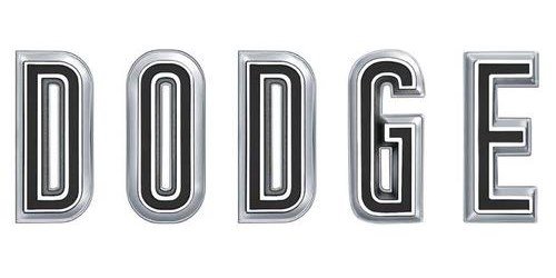 RM4228 DODGE Hood Emblem-1967 Charger, Coronet; Mopar Licensed; 5 Piece Set