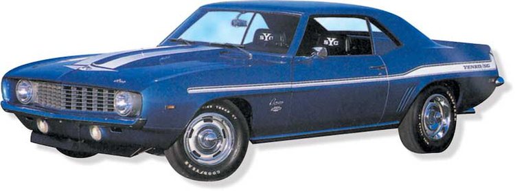 Yenko Camaro Stripe Set 1969 Camaro - White
